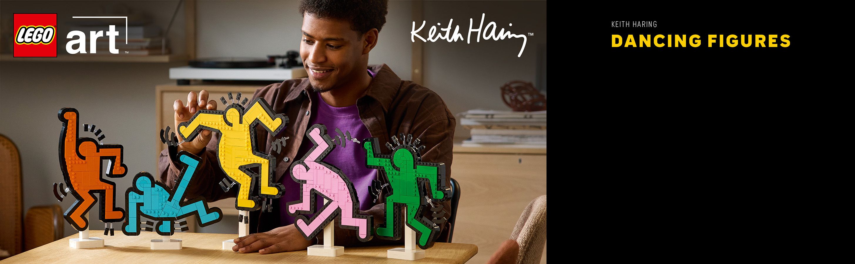 Postavte tancujúce postavy Keitha Haringa